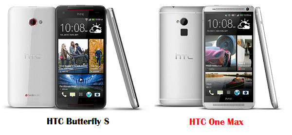 เปรียบเทียบ HTC Butterfly S กับ HTC One Max