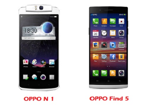 เปรียบเทียบ OPPO N1 กับ OPPO Find 5