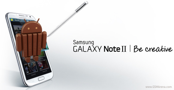 Samsung  Galaxy Note 2 เตรียมอัพเดท Android 4.4 ได้แล้ว