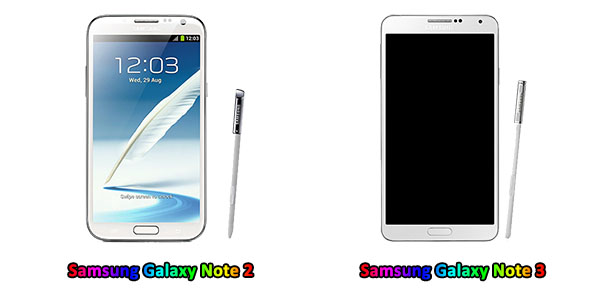 เปรียบเทียบ Samsung Galaxy Note 2 กับ Note 3