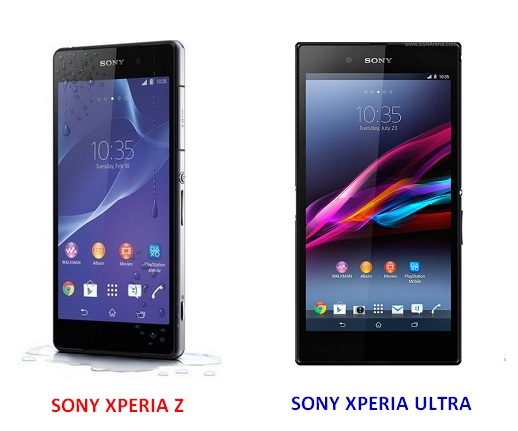 เปรียบเทียบ Sony Xperia Z2 กับ Sony Xperia Z Ultra