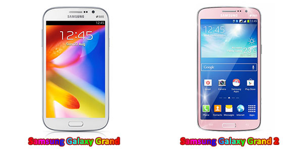 เปรียบเทียบ Samsung Galaxy Grand กับ Samsung Galaxy Grand 2