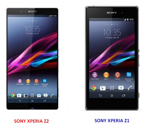 เปรียบเทียบ Sony Xperia Z2 กับ Sony Xperia Z1