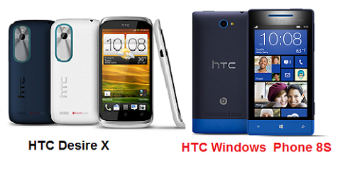 เปรียบเทียบ  HTC Desire X กับ HTC  Windows Phone 8s