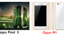 เปรียบเทียบ Oppo Find 5 กับ Oppo R1