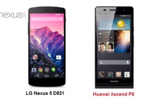 เปรียบเทียบ LG Nexus 5 D821 กับ Huawei Ascend P6