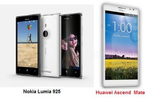 เปรียบเทียบ Nokia Lumia 925 กับ Huawei Ascend Mate