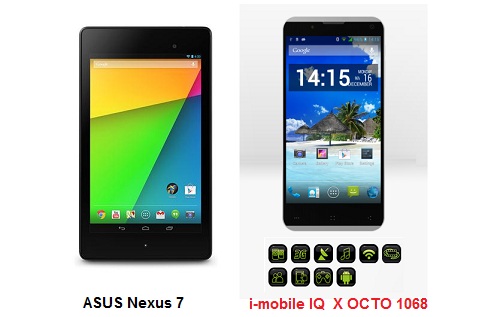 เปรียบเทียบ ASUS Nexus 7 กับ i-mobile IQ X OCTO 1068