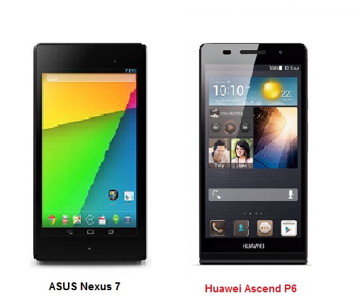 เปรียบเทียบ ASUS Nexus 7 กับ Huawei Ascend P6