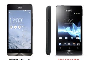 เปรียบเทียบ ASUS ZenFone 5 กับ Sony Xperia Miro