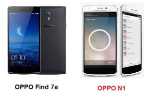 เปรียบเทียบ OPPO Find 7a กับ OPPO N1