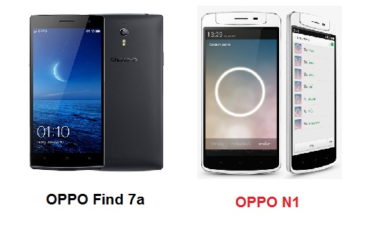 เปรียบเทียบ OPPO Find 7a กับ OPPO N1