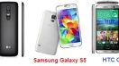 LG G3 vs Samsung Galaxy S5 vs HTC One M8 อันไหนดี ?