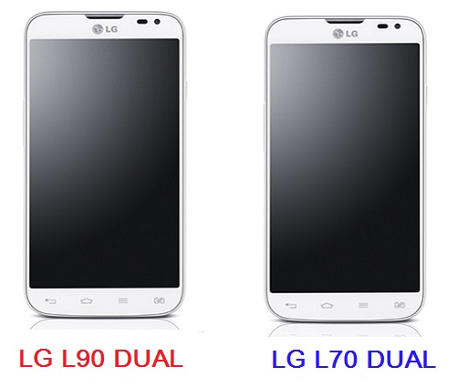 เปรียบเทียบ LG L90 Dual กับ LG L70 Dual