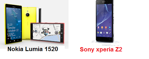 เปรียบเทียบ Nokia Lumia 1520 กับ Sony Xperia Z2