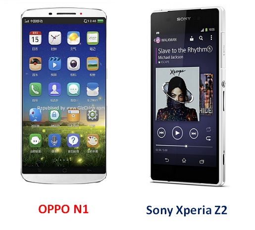 เปรียบเทียบ OPPO N1 กับ Sony Xperia Z2