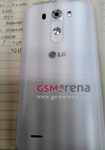 หลุดภาพฝาหลัง พร้อมสเปคคร่าวๆ LG G3