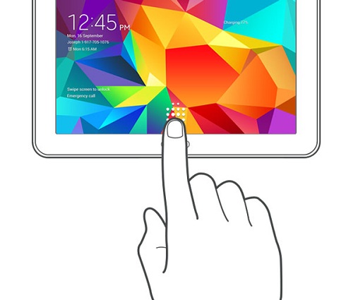 หลุด  Samsung Galaxy Tab S พร้อมเซ็นเซอร์สแกนลายนิ้วมือ