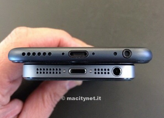 หลุดภาพ iPhone 6 แบบเต็มๆ จับมาเทียบกับ iPhone 5S ซะเลย