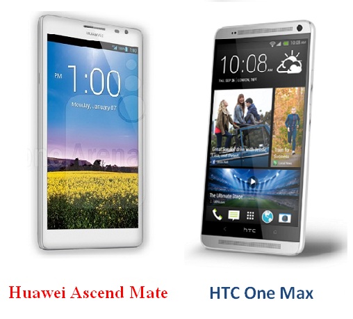 เปรียบเทียบ Huawei Ascend Mate กับ HTC One Max