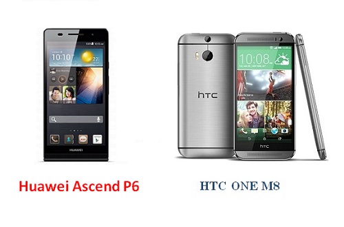 เปรียบเทียบ Huawei Ascend P6 กับ HTC ONE M8