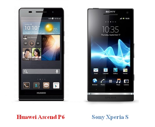 เปรียบเทียบ Huawei Ascend P6 กับ Sony Xperia S