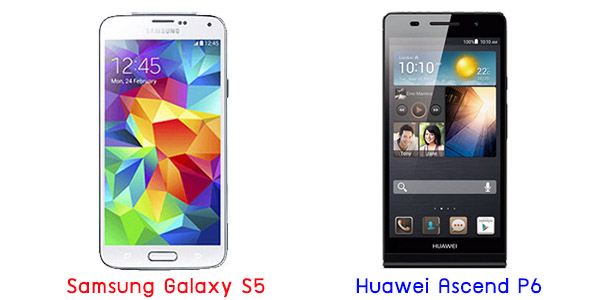 เปรียบเทียบ Samsung Galaxy S5 กับ Huawei Ascend P6