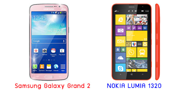 เปรียบเทียบ Samsung Galaxy Grand 2 กับ NOKIA LUMIA 1320