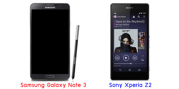 เปรียบเทียบ Samsung Galaxy Note 3 กับ Sony Xperia Z2