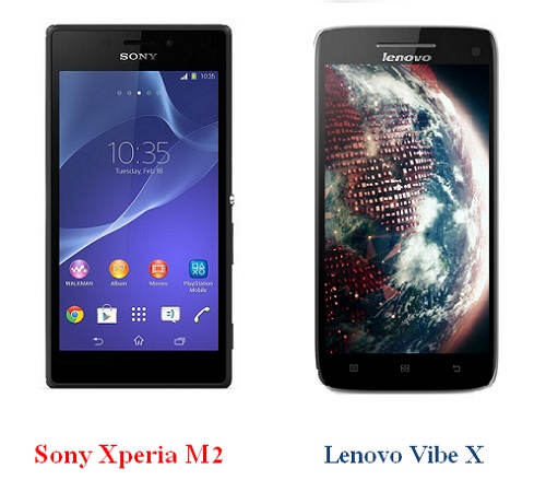 เปรียบเทียบ Sony Xperia M2 กับ Lenovo Vibe X