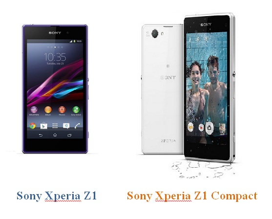 เปรียบเทียบ Sony Xperia Z1 กับ Sony Xperia Z1 Compact