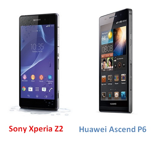 เปรียบเทียบ Sony Xperia Z2 กับ Huawei Ascend P6