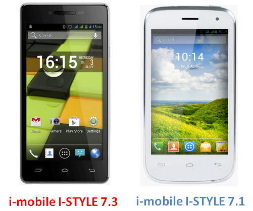 เปรียบเทียบ i-mobile I-STYLE 7.3 กับ i-mobile I-STYLE 7.1