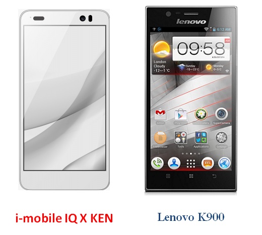 เปรียบเทียบ i-mobile IQ X KEN กับ Lenovo K900