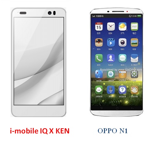 เปรียบเทียบ i-mobile IQ X KEN กับ OPPO N1