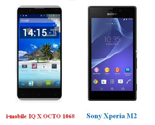 เปรียบเทียบ i-mobile IQ X OCTO 1068 กับ Sony Xperia M2