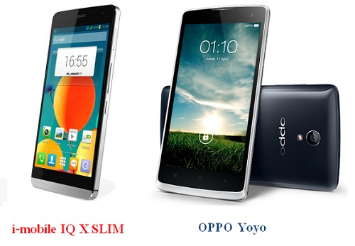 เปรียบเทียบ i-mobile IQ X SLIM กับ OPPO Yoyo