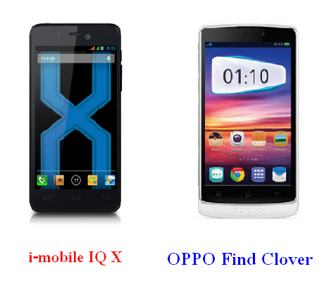 เปรียบเทียบ i-mobile IQ X กับ OPPO Find Clover