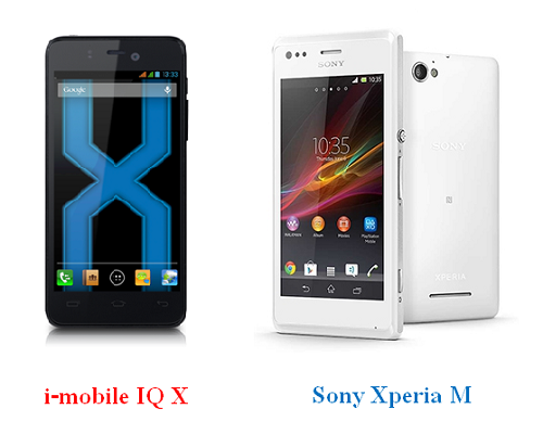 เปรียบเทียบ i-mobile IQ X กับ Sony Xperia M