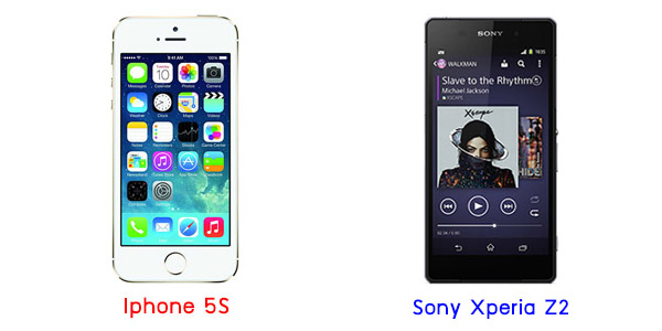 เปรียบเทียบ iPhone 5S กับ Sony Xperia Z2