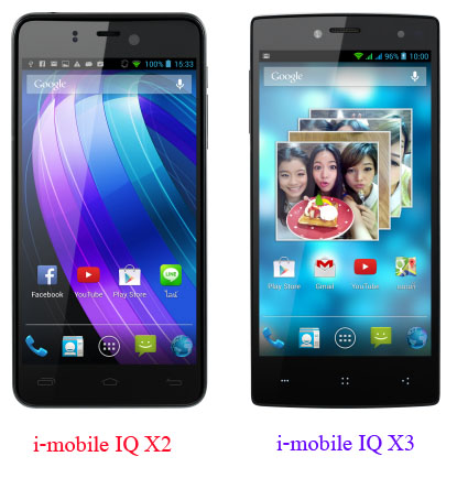 เปรียบเทียบ i-mobile IQ X3 กับ i-mobile IQ X2