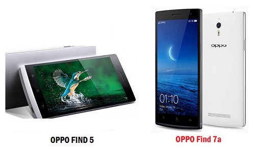 เปรียบเทียบ OPPO Find 5 กับ OPPO Find 7a