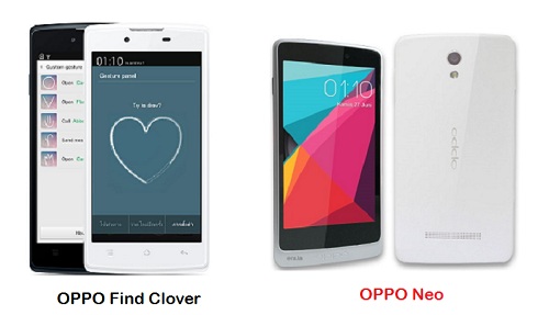 เปรียบเทียบ Oppo Fine Clover กับ Oppo Neo