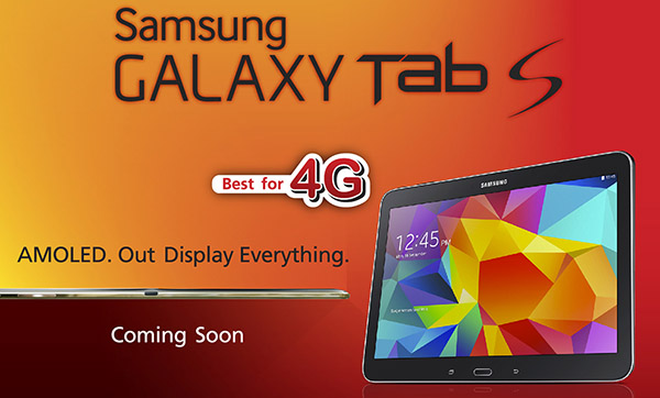 เตรียมพบกับ ทรูมูฟ เอช Samsung GALAXY Tab S เร็วๆนี้