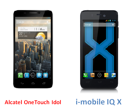 เปรียบเทียบ Alcatel OneTouch Idol กับ i-mobile IQ X