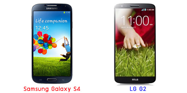 เปรียบเทียบ Samsung Galaxy S4 กับ LG G2