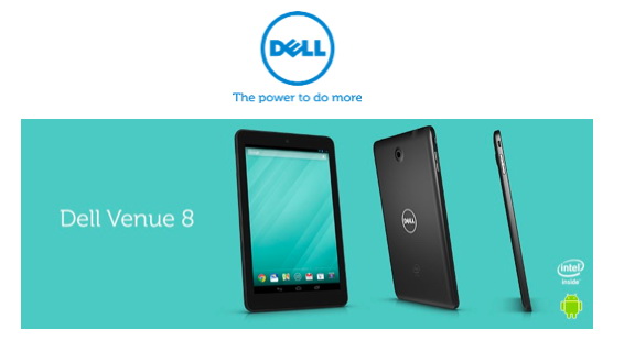 ใหม่! Dell Venue 8 Tablet คมชัดด้วยจอ HD ขนาด 8 นิ้ว ใช้งานต่อเนื่องนานกว่า 7 ชั่วโมง