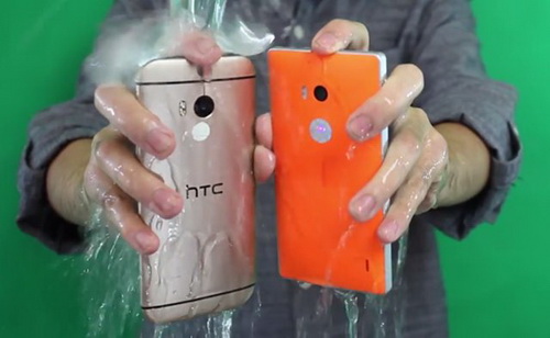 HTC One M8 และ Nokia Lumia 930 รับคำท้า Ice Bucket Challenge เเล้ว