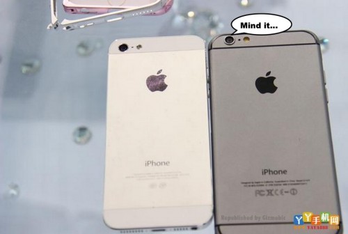 ภาพหลุดเปรียบเทียบตัวเครื่อง iPhone 6 กับ iPhone 5