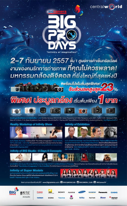 BIG CAMERA BIG PRO DAYS 8 งานของคนรักการถ่ายภาพที่คุณไม่ควรพลาด